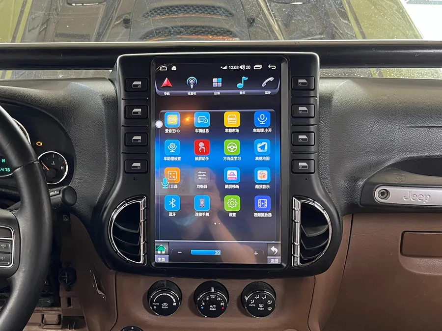 Pantalla tipo Tesla (Wrangler 2013–2019)
