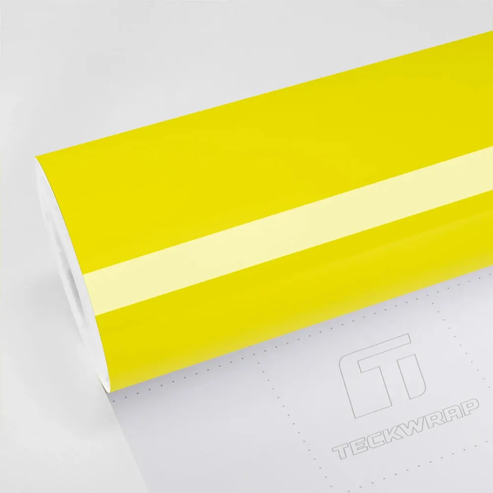 Vinil TeckWrap Citron Yellow (EV01): muestra del material