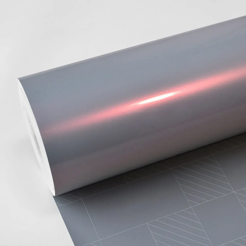 Vinil TeckWrap Gloss Silver Sunset (DS03-HD): muestra del material