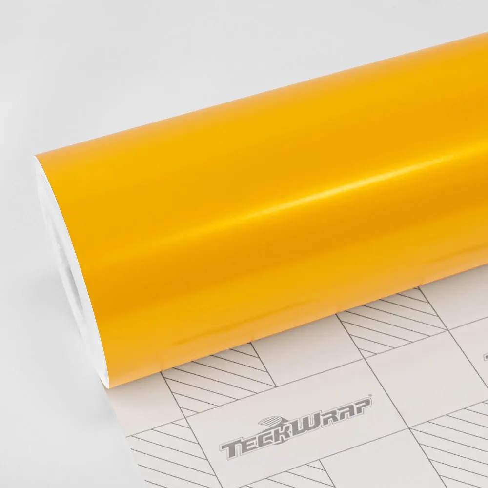 Vinil TeckWrap Hornet Yellow (ECH16): muestra del material