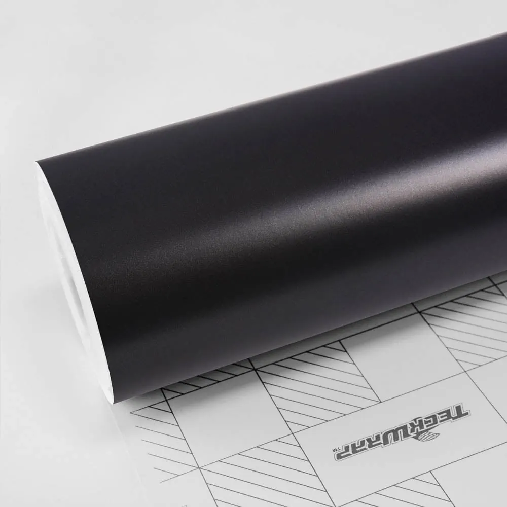 Vinil TeckWrap Matte coal black (MT01): muestra del material