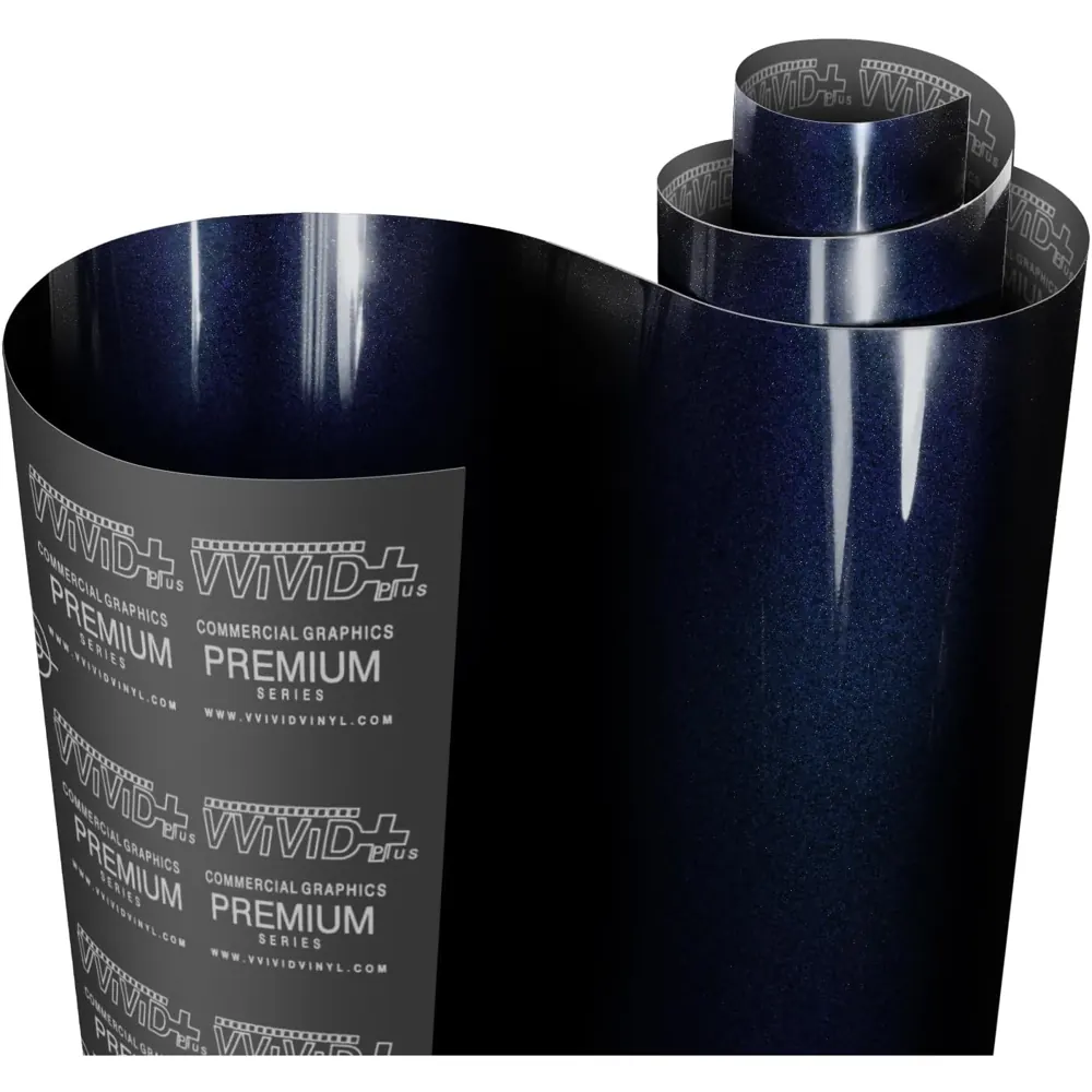 Vinil VViViD Ultra Gloss Cosmic Blue: muestra del material