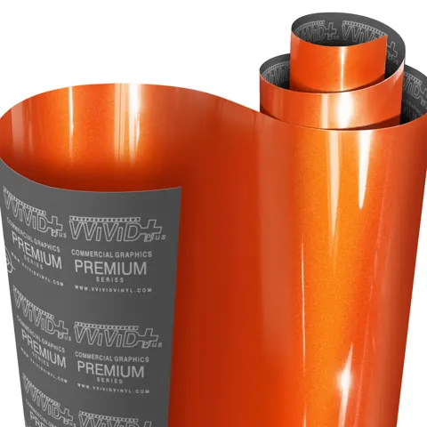 Vinil VViViD Ultra Gloss Metallic Flame Orange