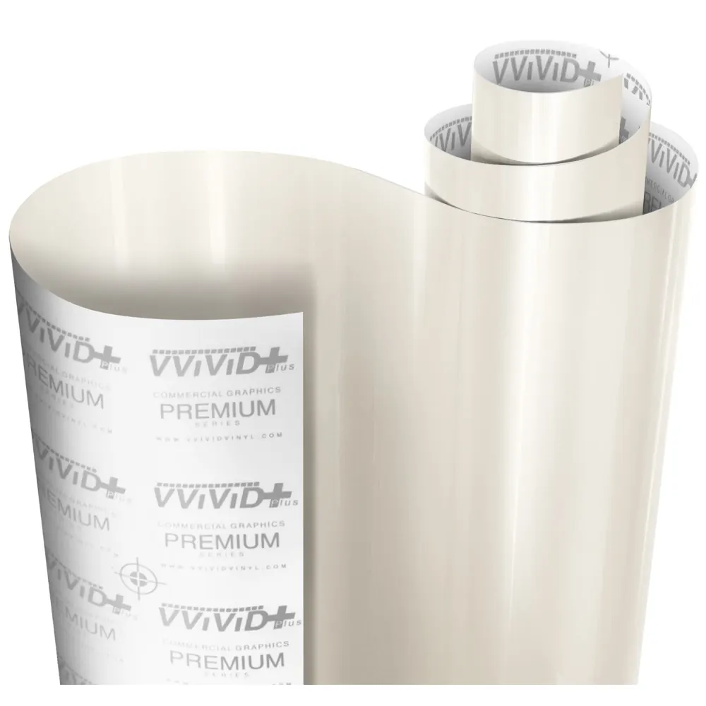 Vinil VViViD Ultra Gloss Pearl White: muestra del material